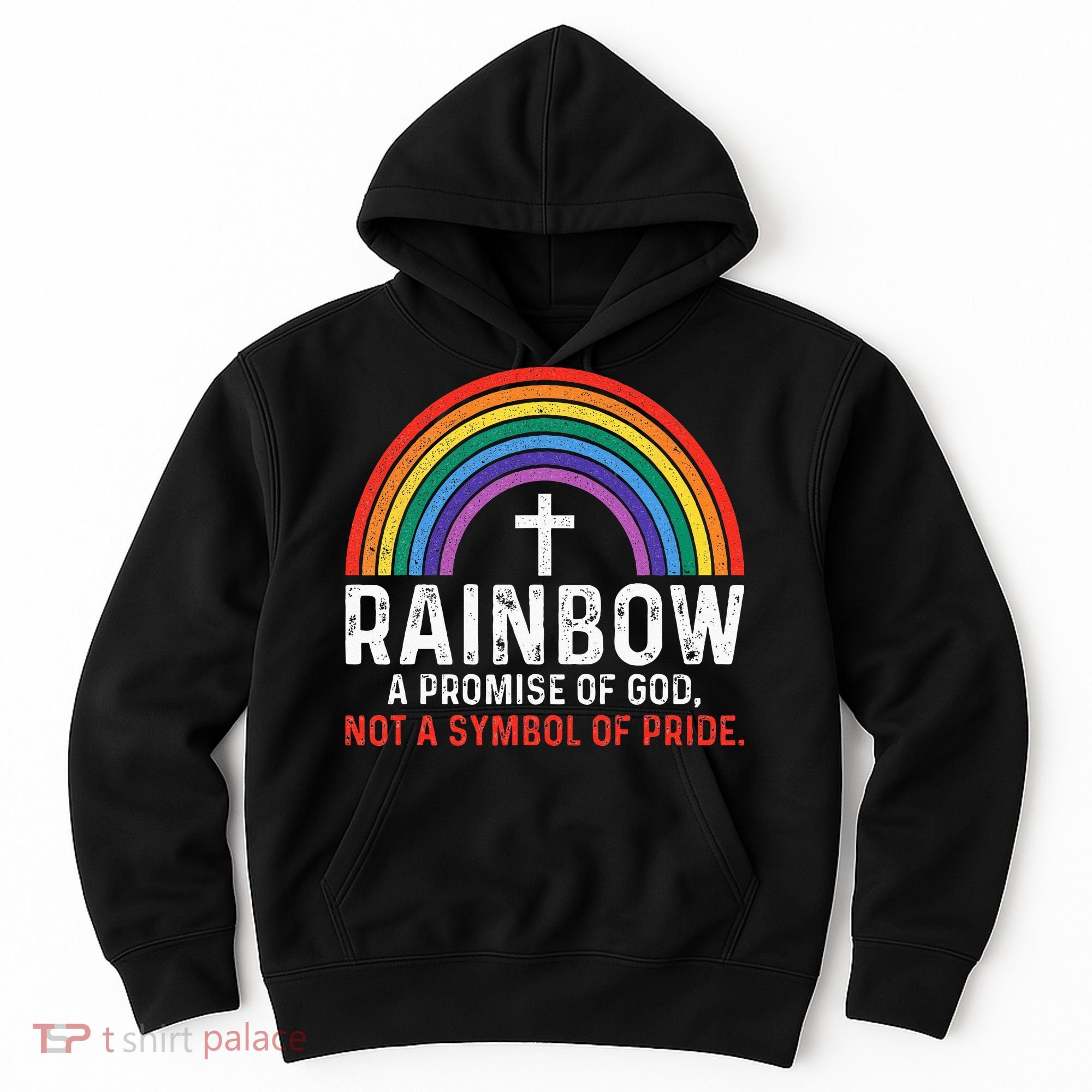 Rainbow A Promise Of God Not A Symbol Of Pride Hoodie