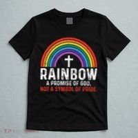 Rainbow A Promise Of God Not A Symbol Of Pride T-Shirt thumb 5