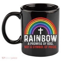 Rainbow A Promise Of God Not A Symbol Of Pride 11oz C Handle Ceramic Mug thumb 2