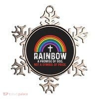 Rainbow A Promise Of God Not A Symbol Of Pride Ornament thumb 0
