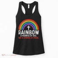 Rainbow A Promise Of God Not A Symbol Of Pride Women's Tank Top thumb 0