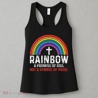 Rainbow A Promise Of God Not A Symbol Of Pride Women's Tank Top thumb 3