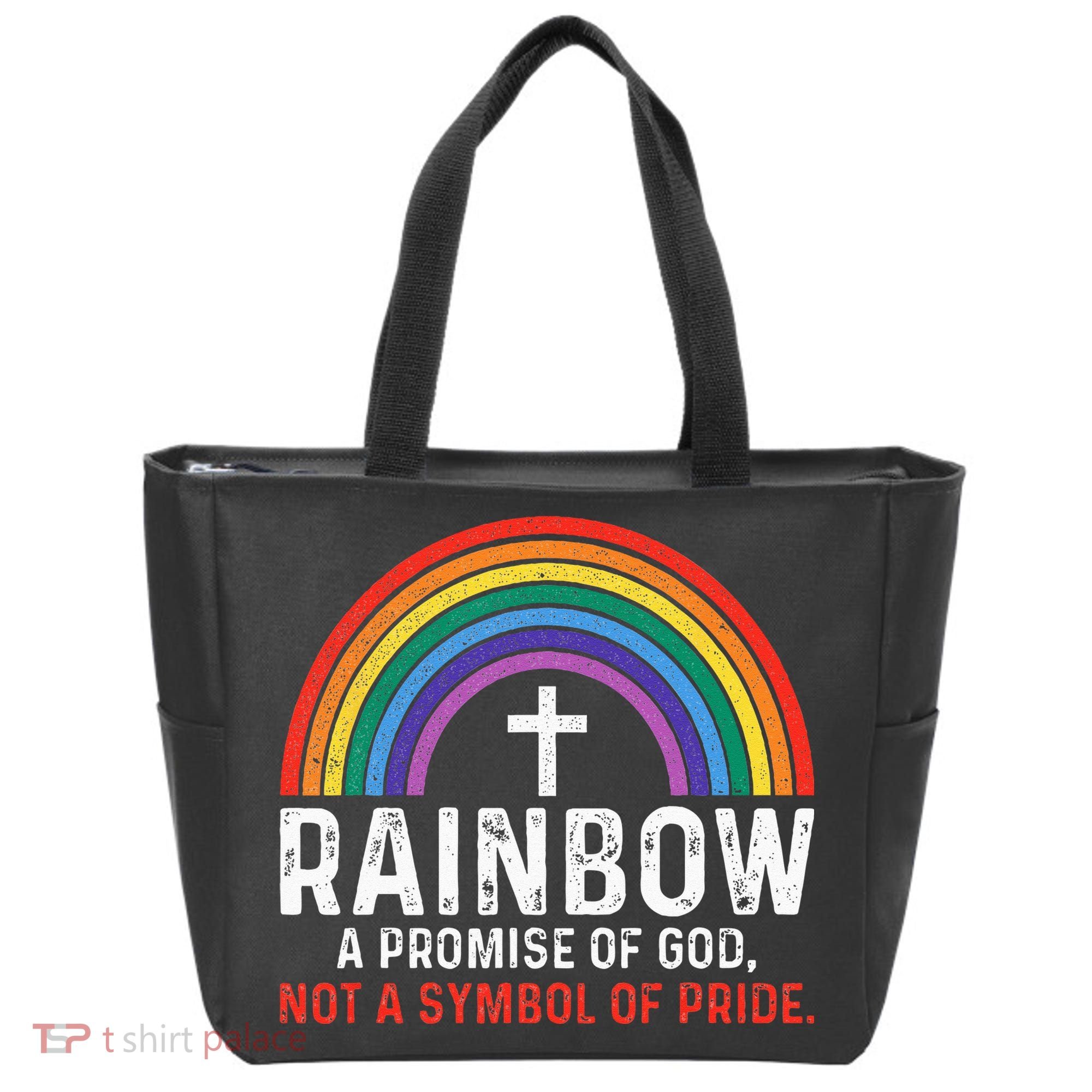 Rainbow A Promise Of God Not A Symbol Of Pride Tote Bag
