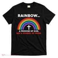 Rainbow A Promise Of God Not A Symbol Of Pride T-Shirt thumb 0