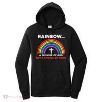 Rainbow A Promise Of God Not A Symbol Of Pride Women's Hoodie thumb 0