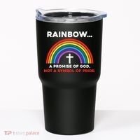Rainbow A Promise Of God Not A Symbol Of Pride Tumbler thumb 0