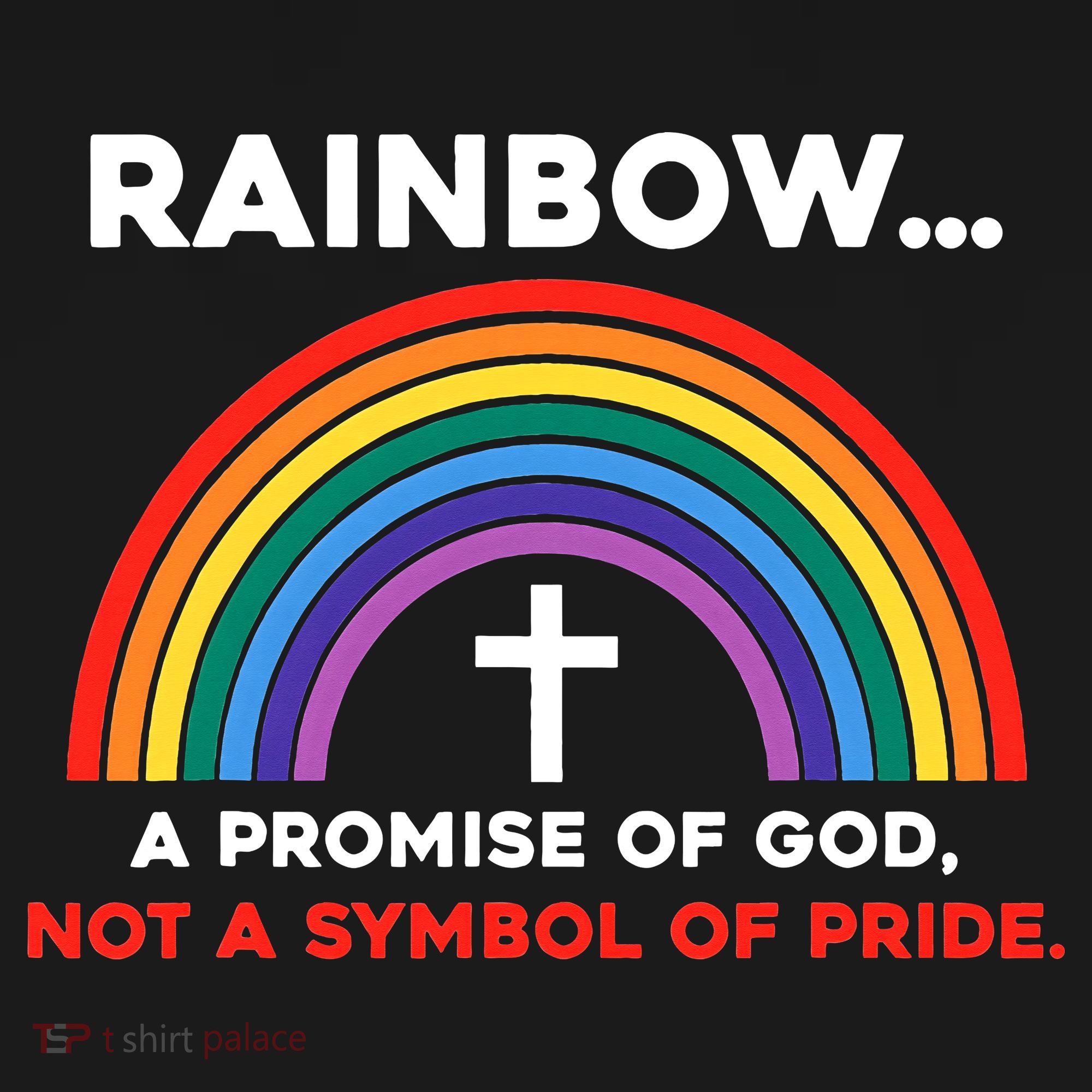 Rainbow A Promise Of God Not A Symbol Of Pride Mousepad
