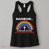 Rainbow A Promise Of God Not A Symbol Of Pride Women's Tank Top thumb 3