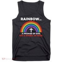 Rainbow A Promise Of God Not A Symbol Of Pride Tank Top thumb 0