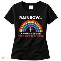 Rainbow A Promise Of God Not A Symbol Of Pride Women's T-Shirt thumb 0