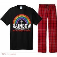 Rainbow A Promise Of God Not A Symbol Of Pride Pajama Set thumb 0