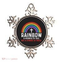 Rainbow A Promise Of God Not A Symbol Of Pride Ornament thumb 0
