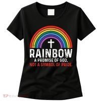 Rainbow A Promise Of God Not A Symbol Of Pride Women's T-Shirt thumb 0