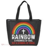 Rainbow A Promise Of God Not A Symbol Of Pride Tote Bag thumb 0