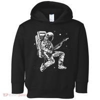 retro Astronaut playing electric guitar in space Toddler Hoodie thumb 0
