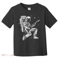 retro Astronaut playing electric guitar in space Toddler T-Shirt thumb 0