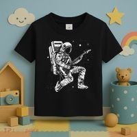 retro Astronaut playing electric guitar in space Toddler T-Shirt thumb 3