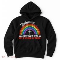 Rainbow A Promise Of God Not A Symbol Of Pride Hoodie thumb 0