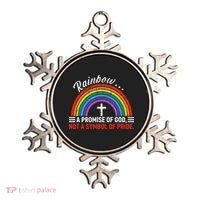 Rainbow A Promise Of God Not A Symbol Of Pride Ornament thumb 0