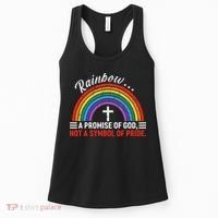 Rainbow A Promise Of God Not A Symbol Of Pride Women's Tank Top thumb 0