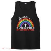 Rainbow A Promise Of God Not A Symbol Of Pride PosiCharge Competitor Tank thumb 0
