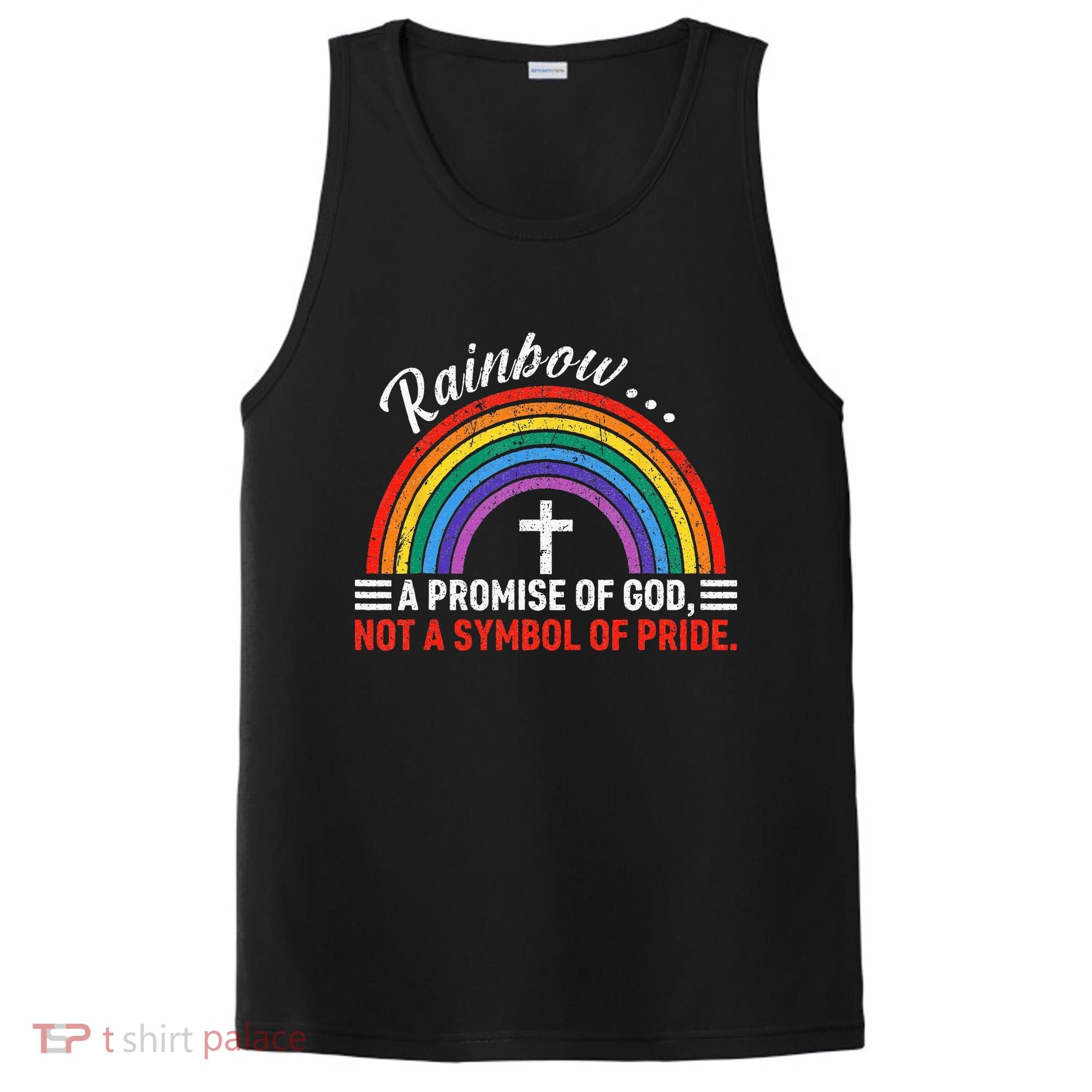 Rainbow A Promise Of God Not A Symbol Of Pride PosiCharge Competitor Tank