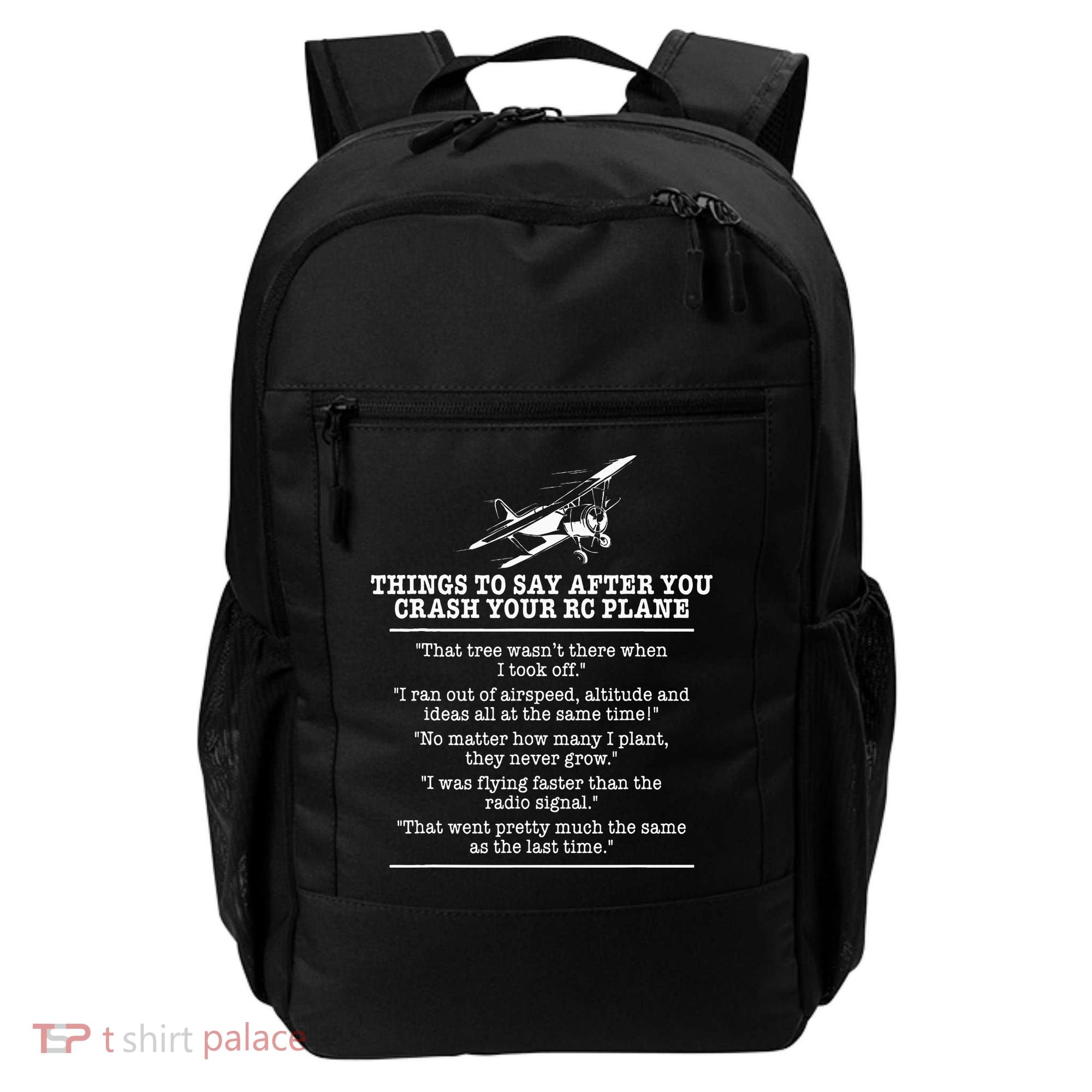 Rc Airplane Pilot Flyer Aviation Lover Aircraft Enthusiast Backpack