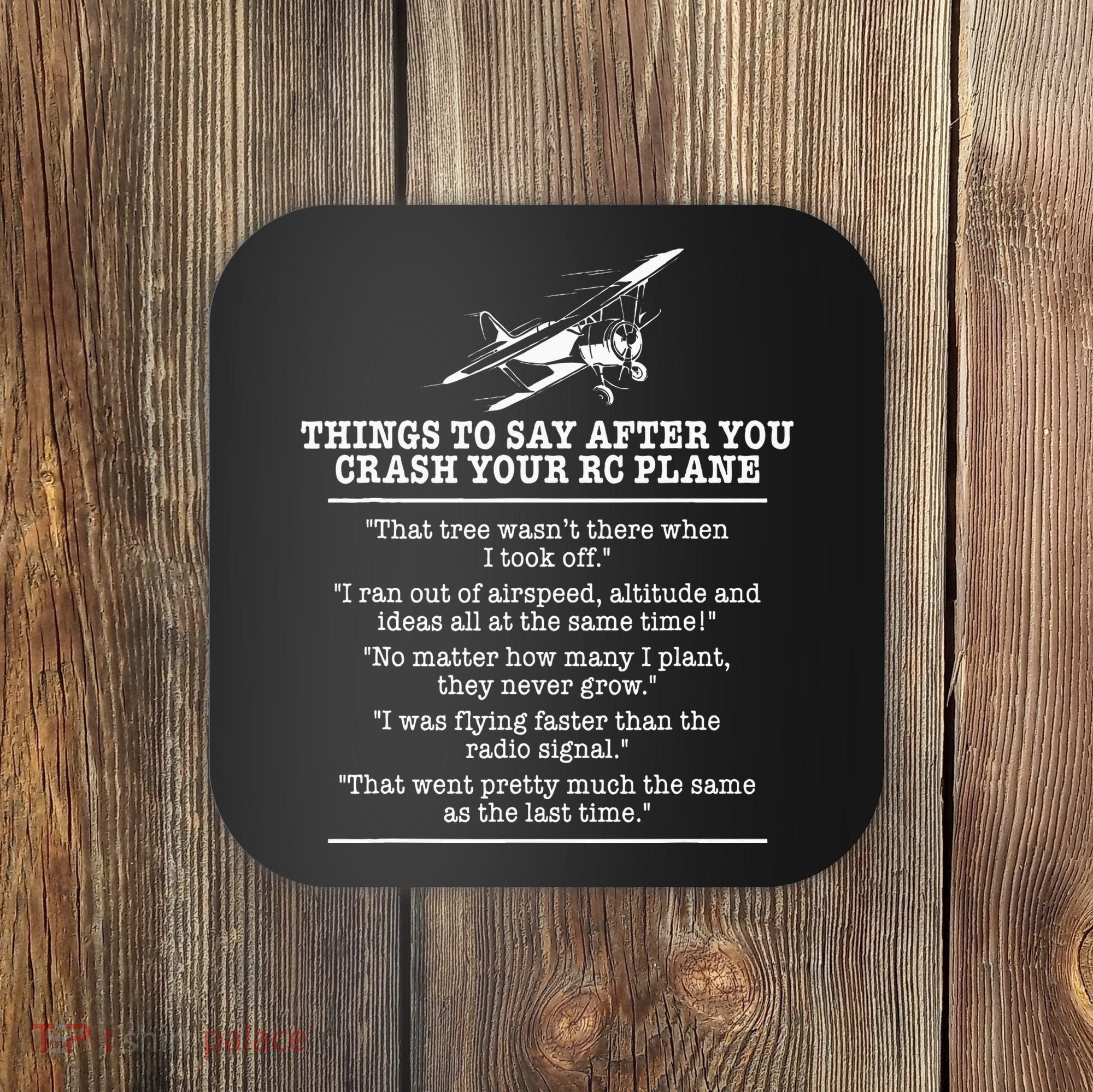 Rc Airplane Pilot Flyer Aviation Lover Aircraft Enthusiast Coaster