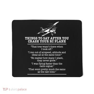 Rc Airplane Pilot Flyer Aviation Lover Aircraft Enthusiast Mousepad