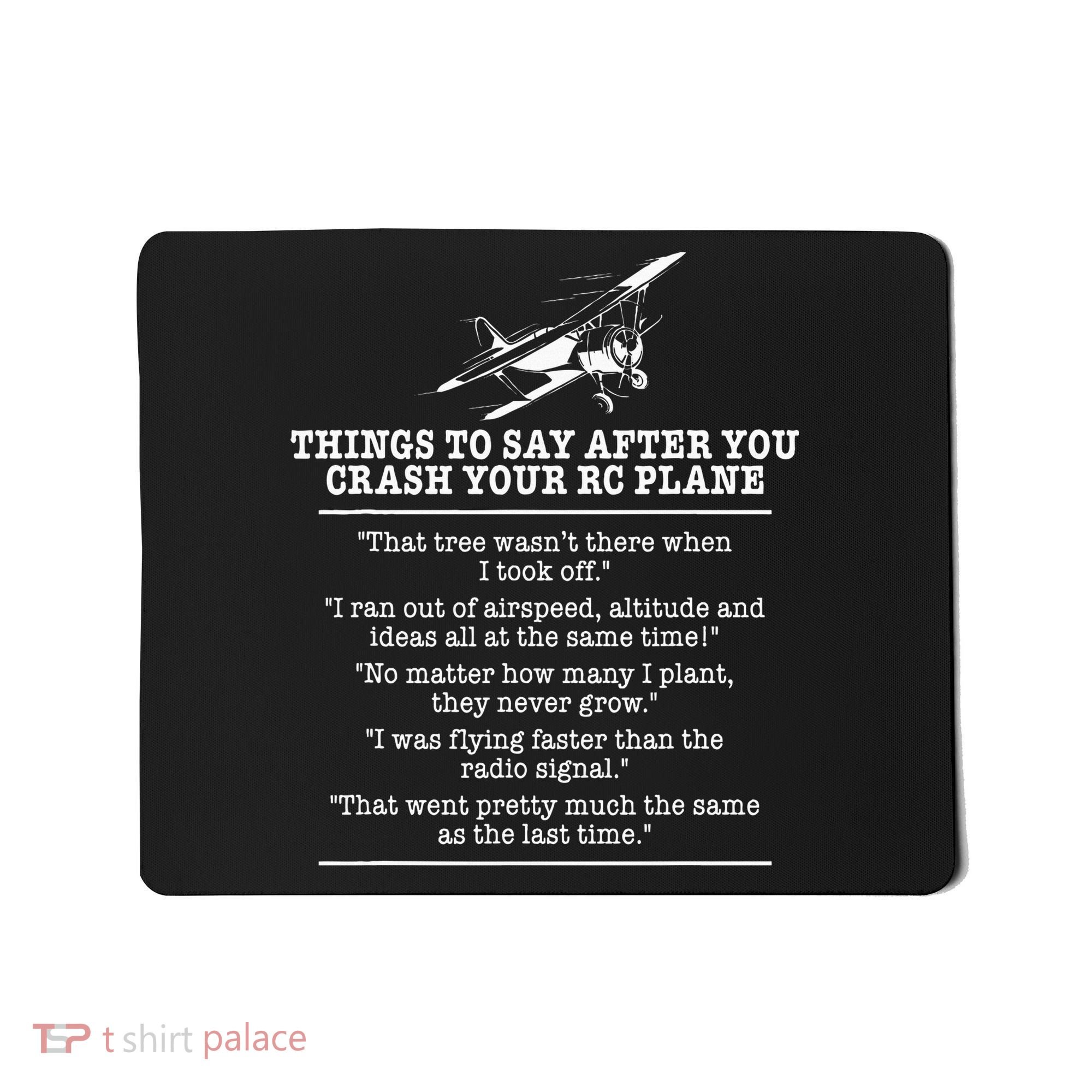 Rc Airplane Pilot Flyer Aviation Lover Aircraft Enthusiast Mousepad