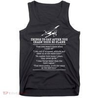 Rc Airplane Pilot Flyer Aviation Lover Aircraft Enthusiast Tank Top thumb 0