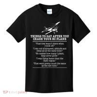 Rc Airplane Pilot Flyer Aviation Lover Aircraft Enthusiast Kids T-Shirt thumb 0
