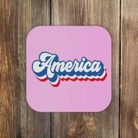 Retro America Patriotic USA 4th of July Coaster thumb 0