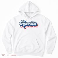 Retro America Patriotic USA 4th of July Hoodie thumb 0