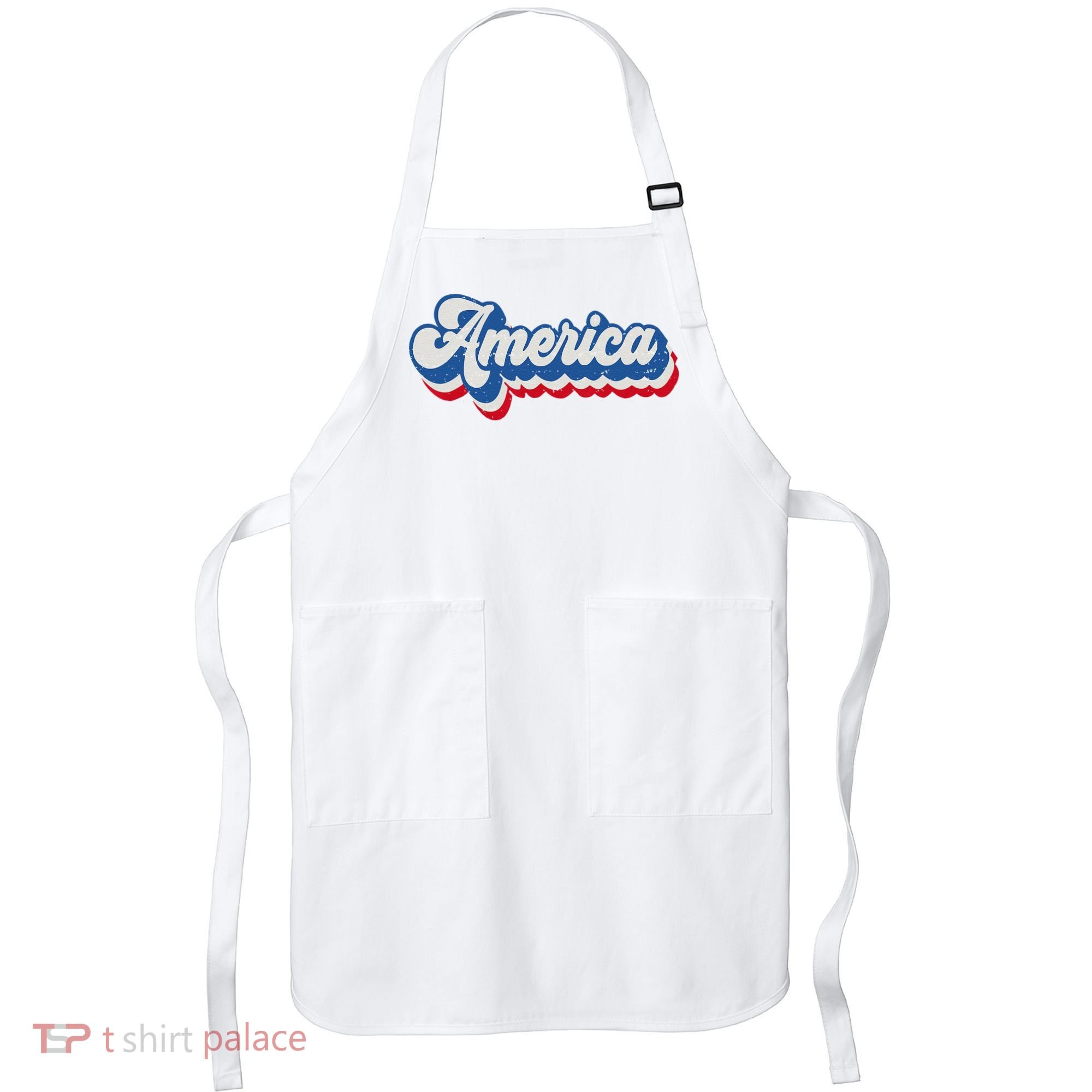 Retro America Patriotic USA 4th of July Apron