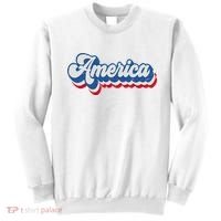 Retro America Patriotic USA 4th of July Sweatshirt thumb 0