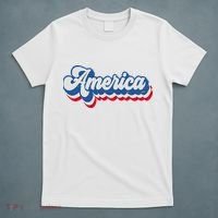 Retro America Patriotic USA 4th of July T-Shirt thumb 5