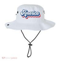 Retro America Patriotic USA 4th of July Bucket Hat thumb 0