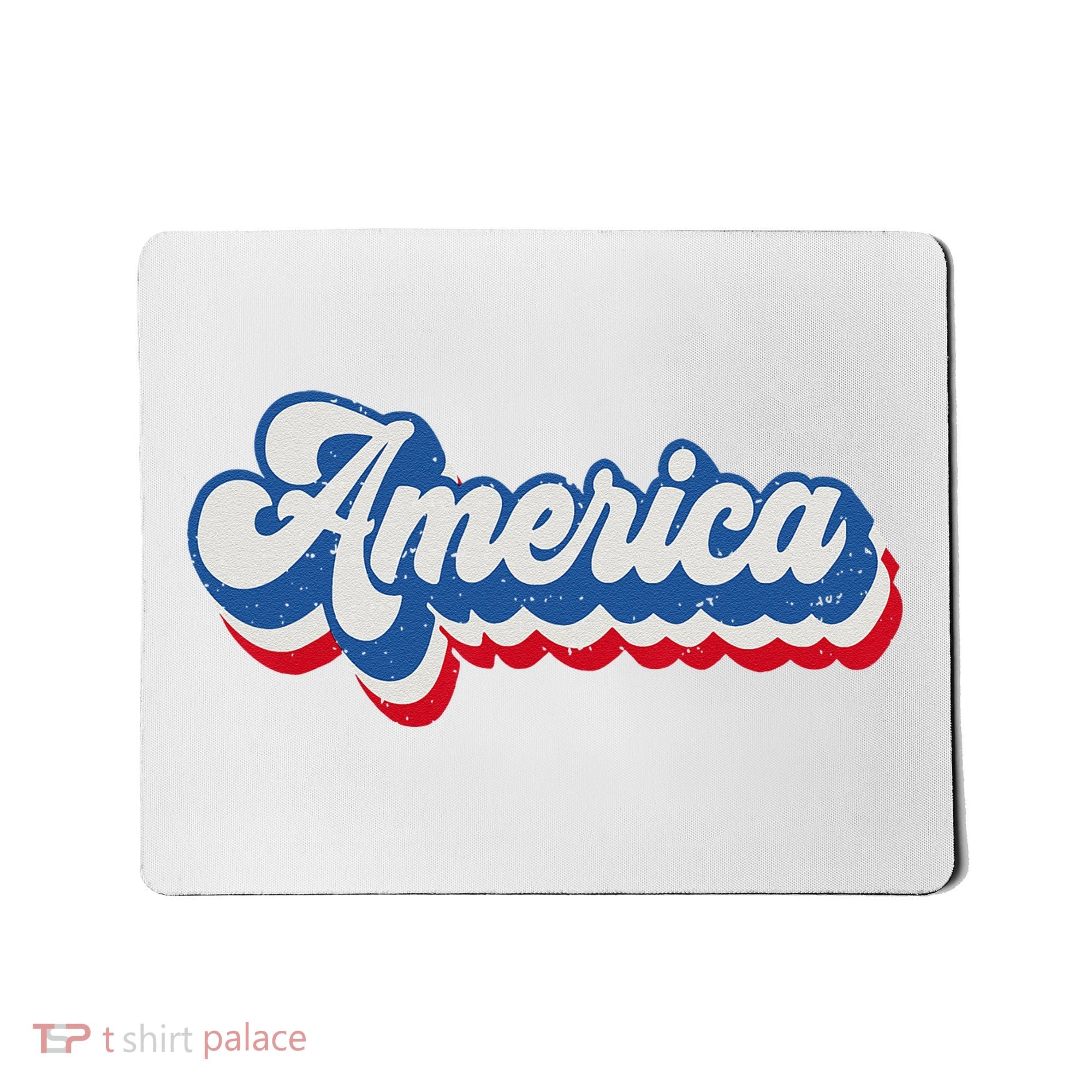 Retro America Patriotic USA 4th of July Mousepad