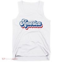 Retro America Patriotic USA 4th of July Tank Top thumb 0