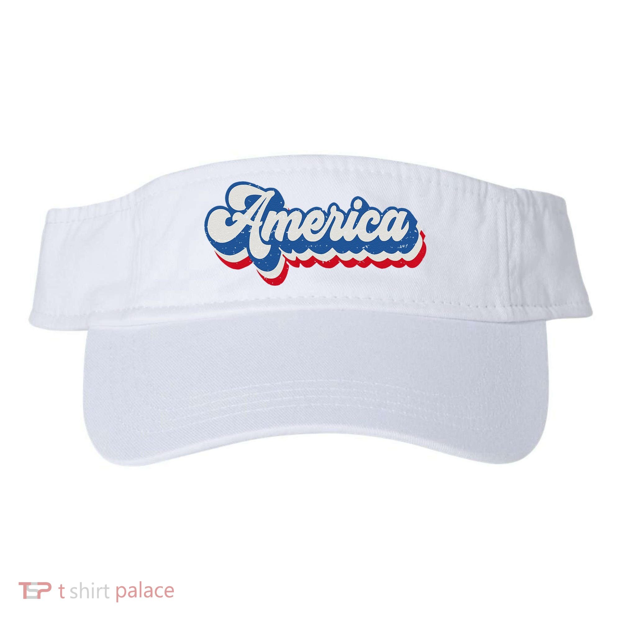 Retro America Patriotic USA 4th of July Visor