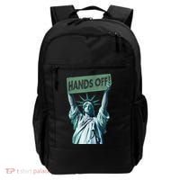 Resist And Protest  Hands Off Statue Of Liberty Backpack thumb 0