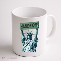Resist And Protest  Hands Off Statue Of Liberty Coffee Mug thumb 1