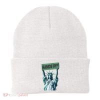 Resist And Protest  Hands Off Statue Of Liberty Beanie thumb 0