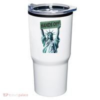 Resist And Protest  Hands Off Statue Of Liberty Tumbler thumb 0