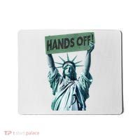 Resist And Protest  Hands Off Statue Of Liberty Mousepad thumb 0