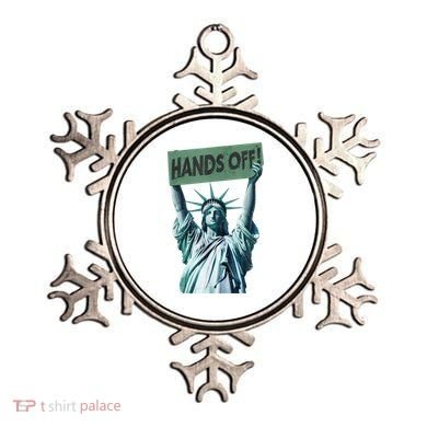 Resist And Protest  Hands Off Statue Of Liberty Ornament