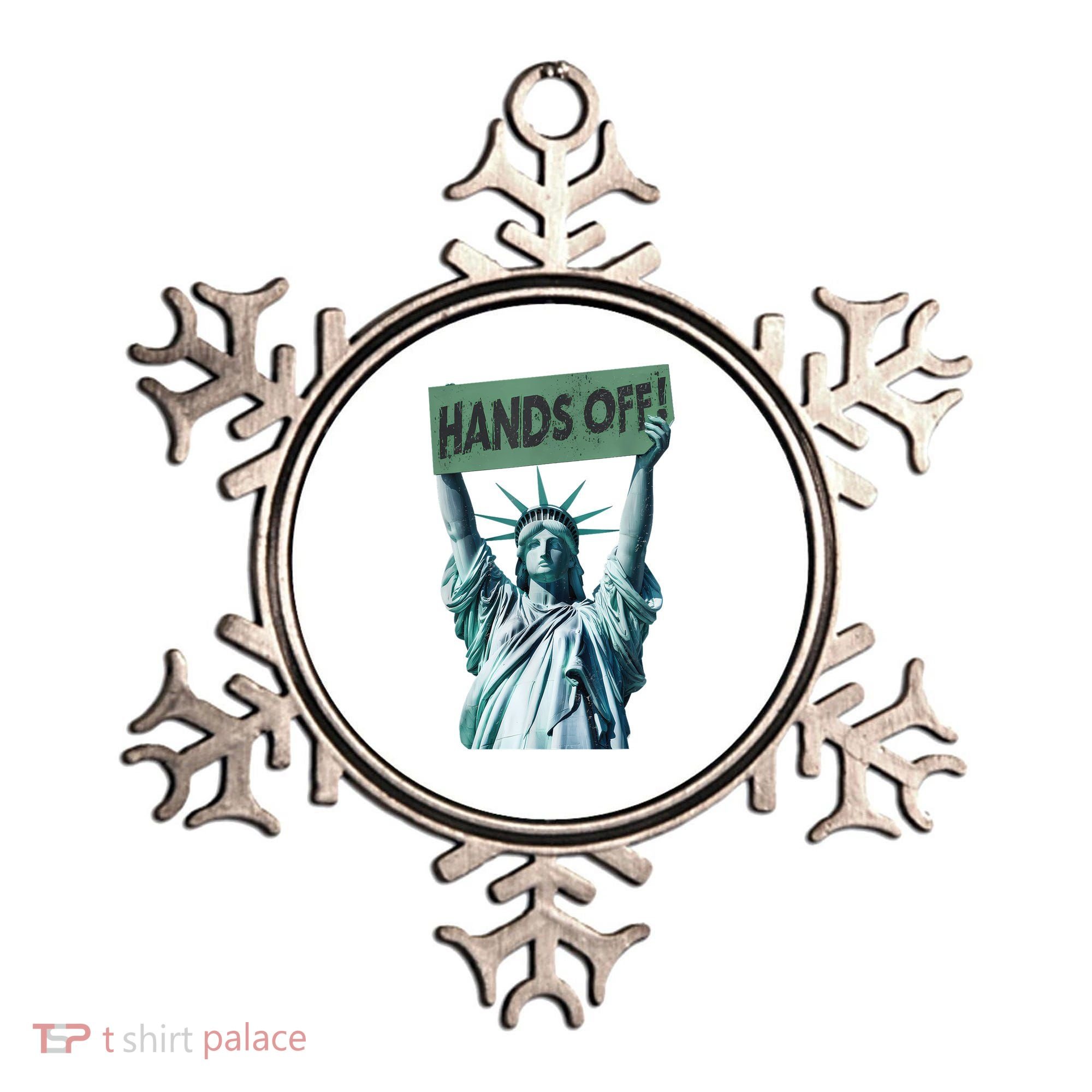 Resist And Protest  Hands Off Statue Of Liberty Ornament