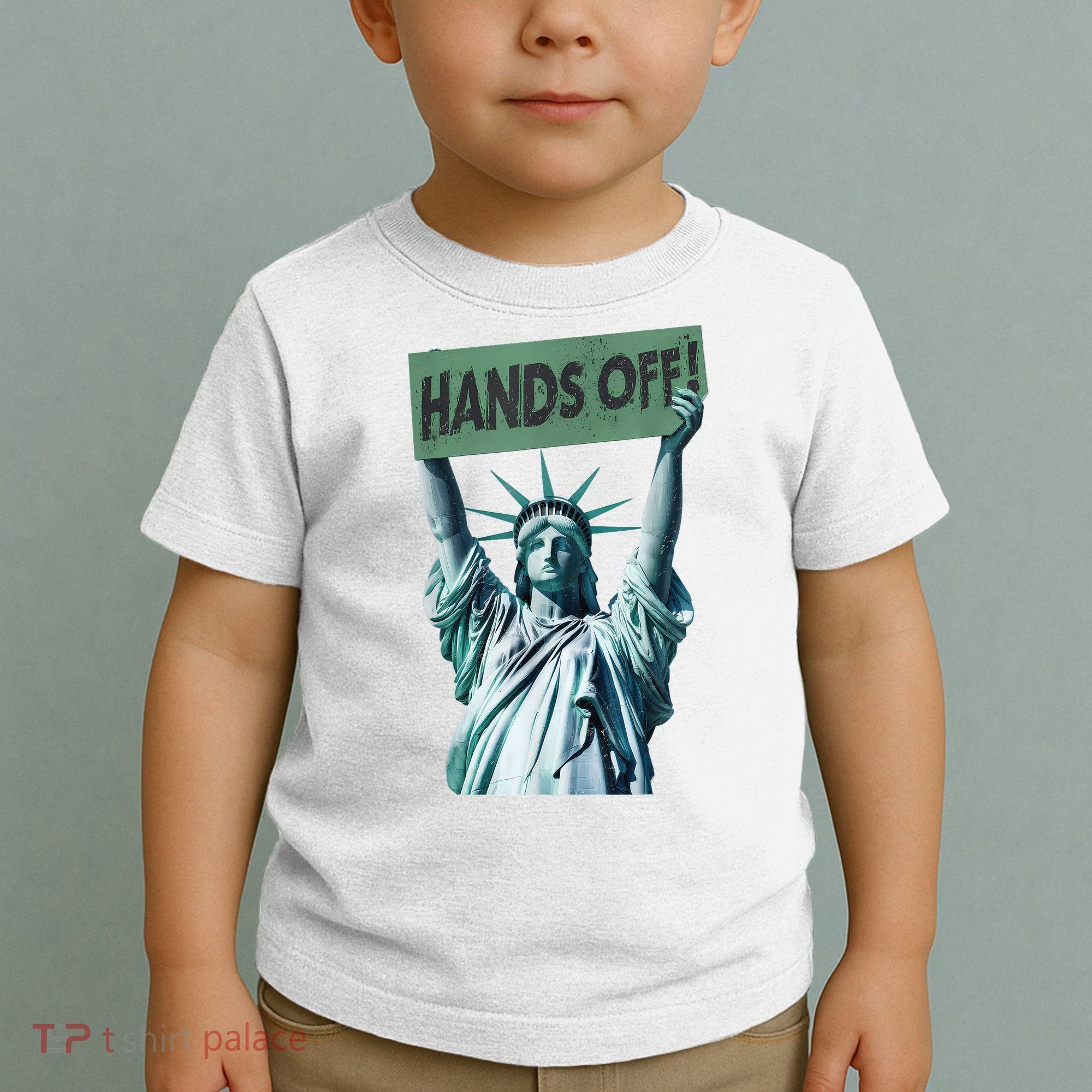 Resist And Protest  Hands Off Statue Of Liberty Toddler T-Shirt