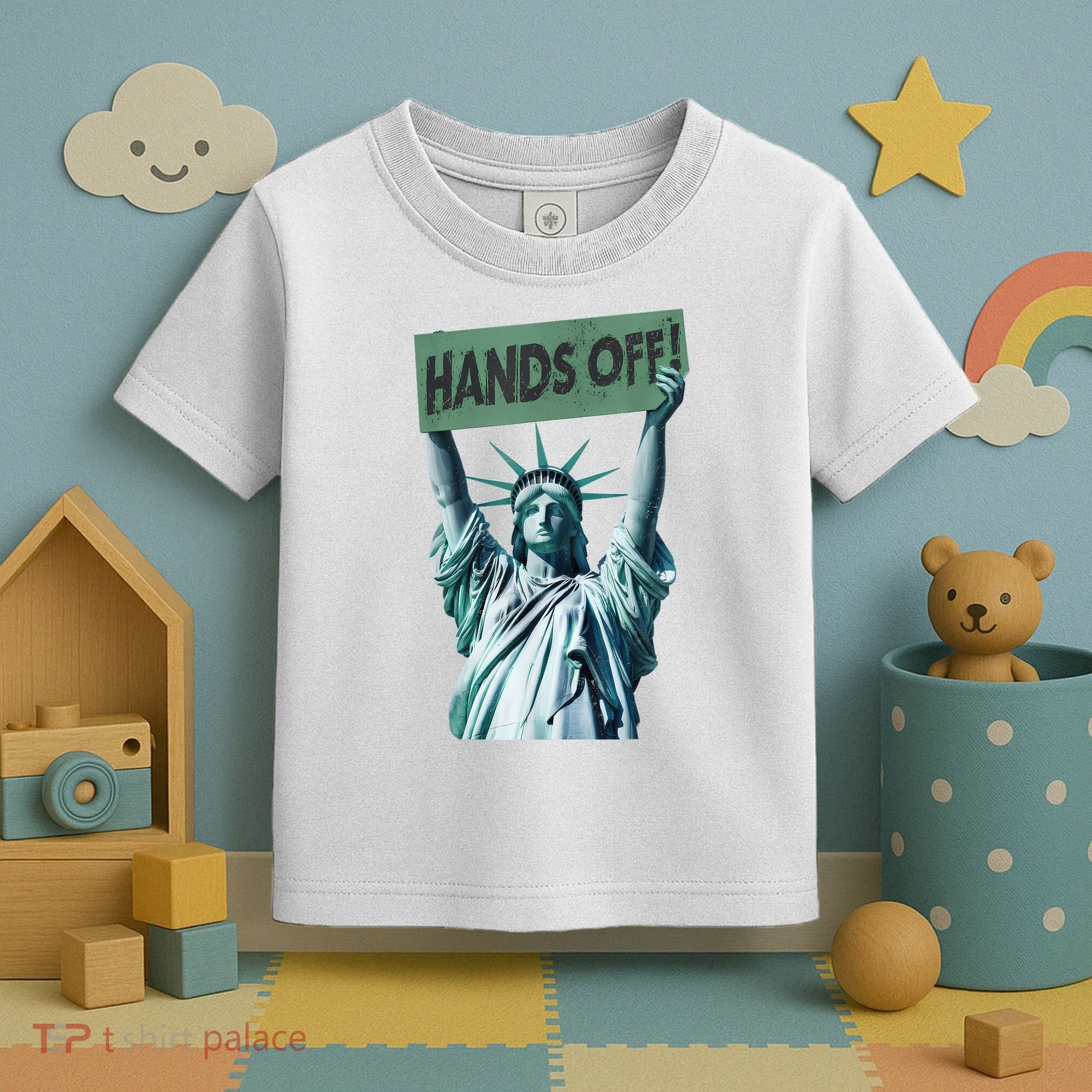 Resist And Protest  Hands Off Statue Of Liberty Toddler T-Shirt